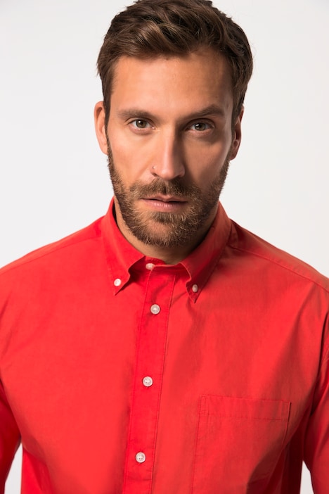 JP AWARE Hemd, Langarm, Buttondown-Kragen, GOTS zertifizierte Biobaumwolle