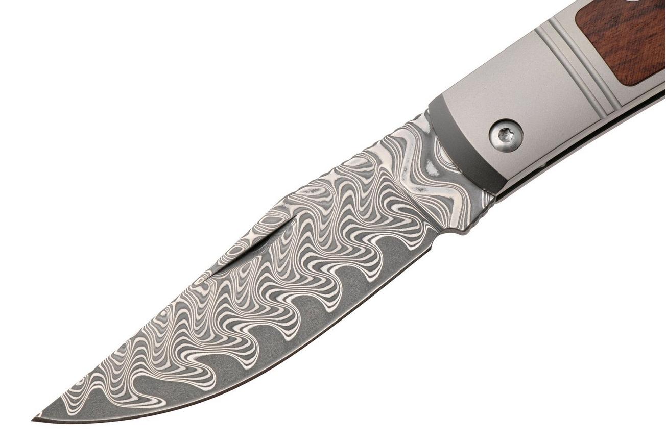 Kizer Vanguard Trestle V3761A2 Acid Washed Damascus, Titanium Mkuruti Inlay, zakmes, Azo design