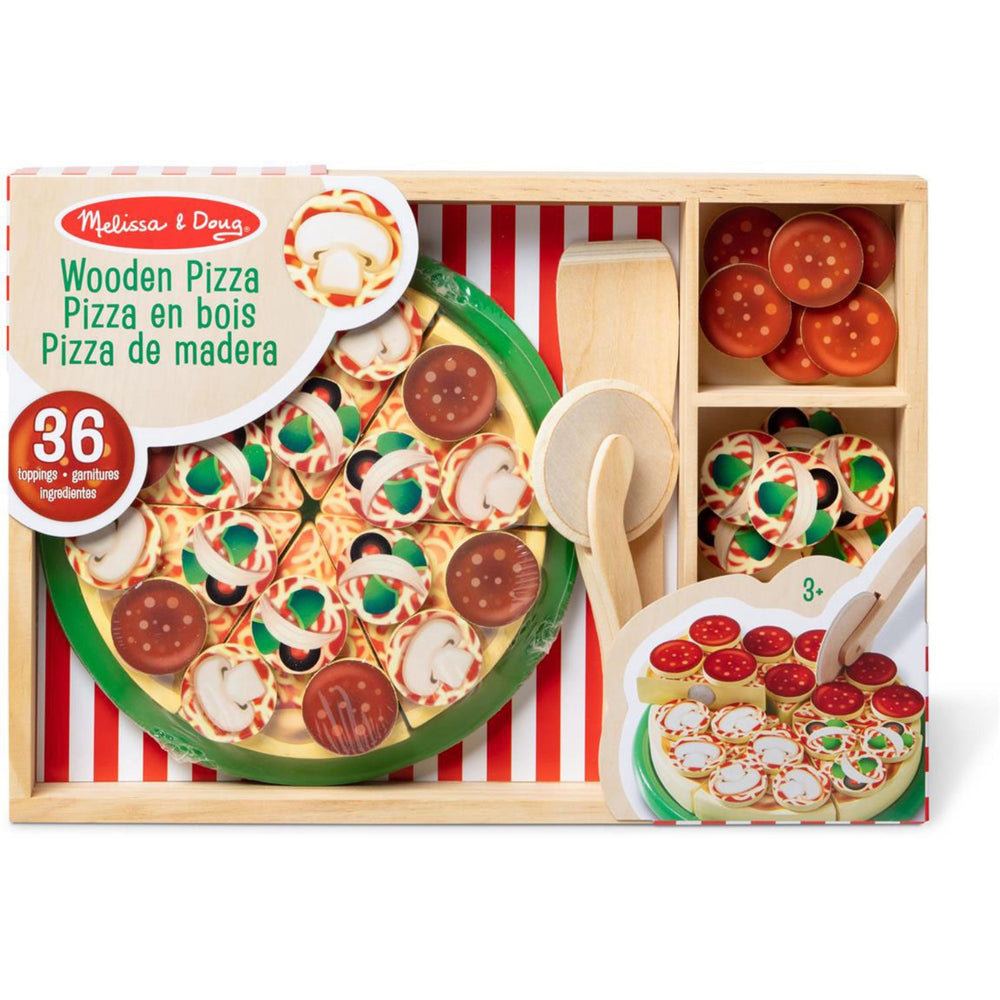 Køb Melissa & Doug Multifarvet Wooden Food Playset Pizza