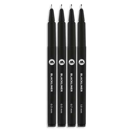 MOLOTOW™ BLACKLINER PERMANENT 4er Sets