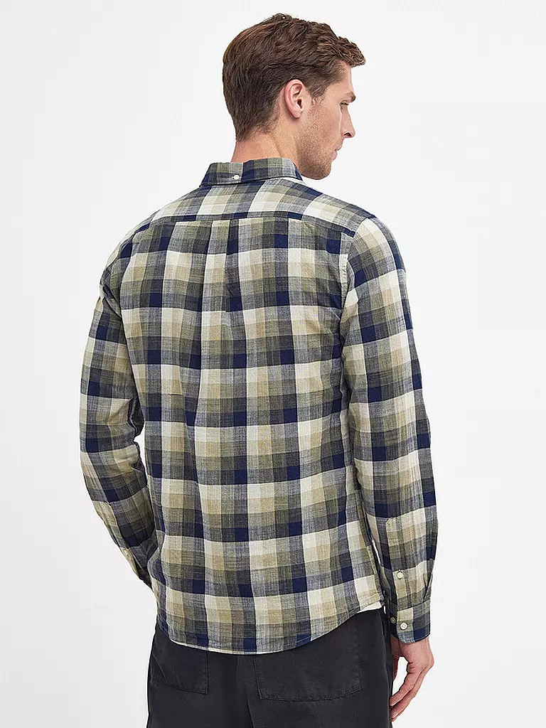 BARBOUR Hemd Tailord Fit HILLROAD gelb