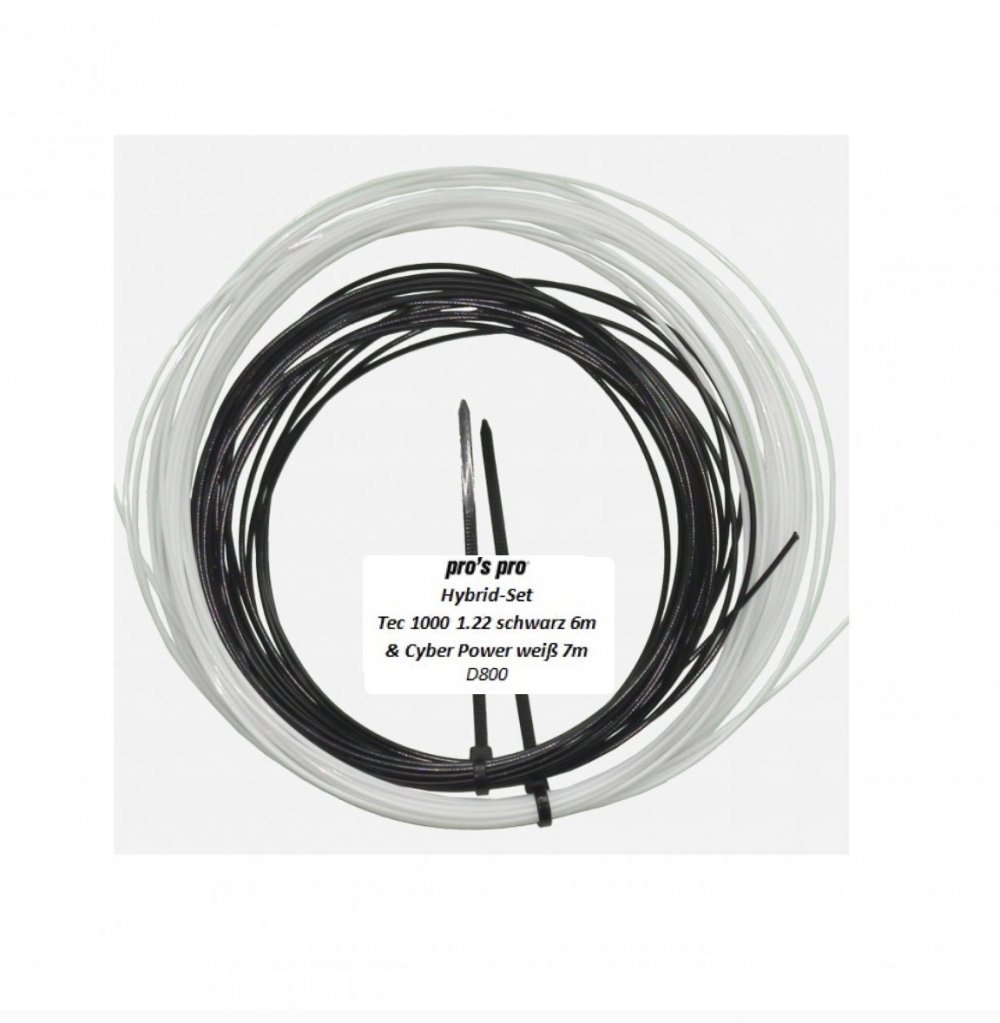 Hybrid-Set Tec 1000 1.22 schwarz & Cyber Power weiß