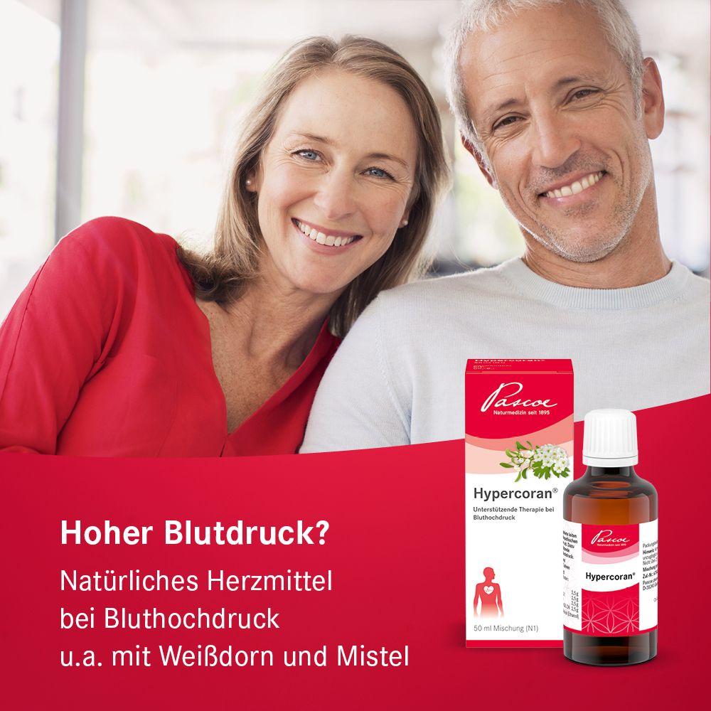 Pascoe Hypercoran® Tropfen - natürliches Herzmittel bei Bluthochdruck u.a. mit Weißdorn und Mistel