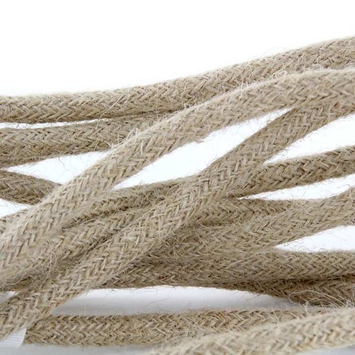 Baladeuse cordon jute & douille Chacon lin 4m