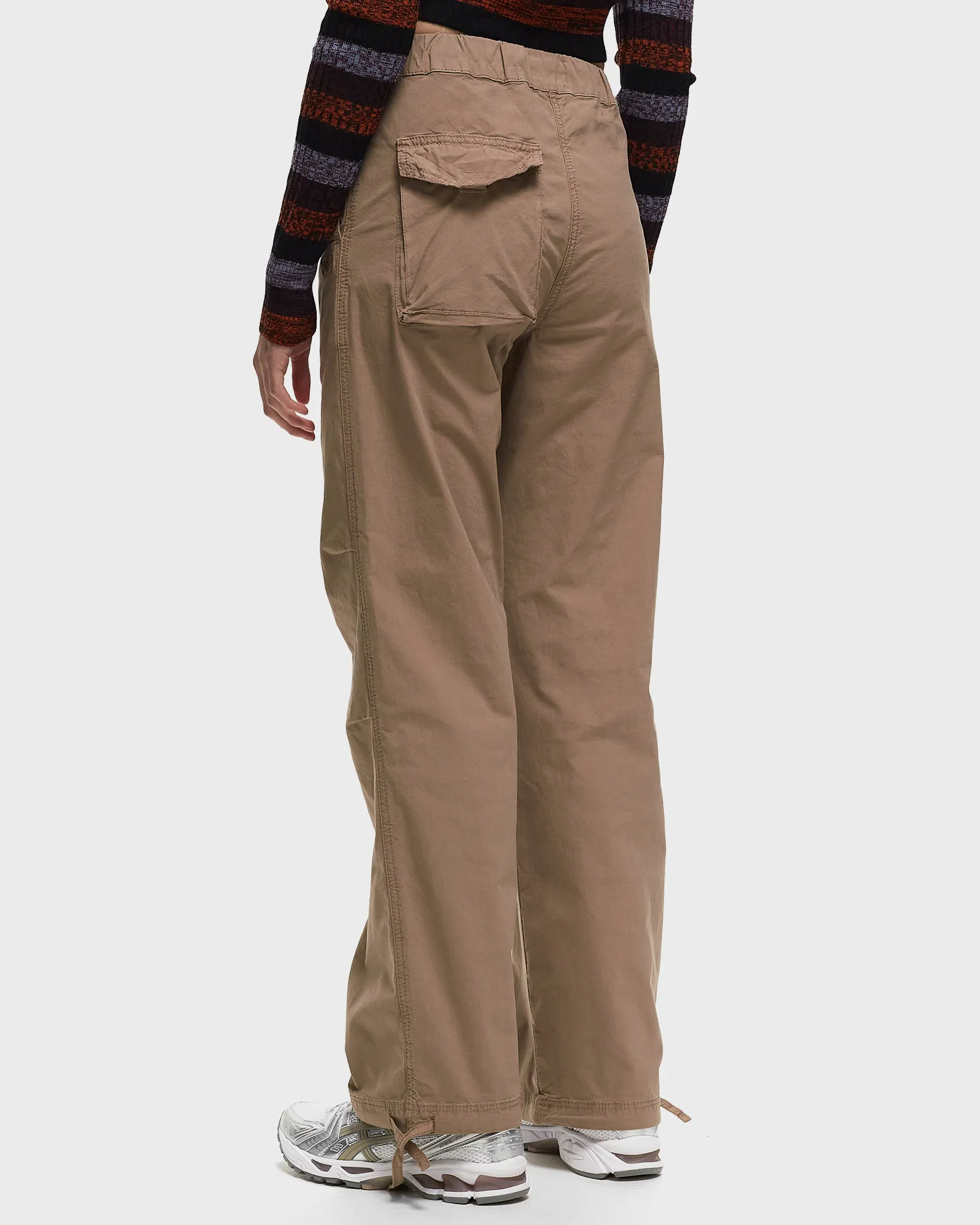 Ganni Washed Cotton Canvas Draw String Pants