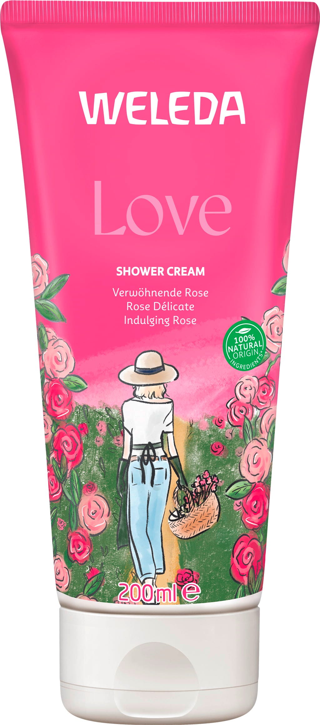 Weleda  Love Shower Cream Rose, 200 ml