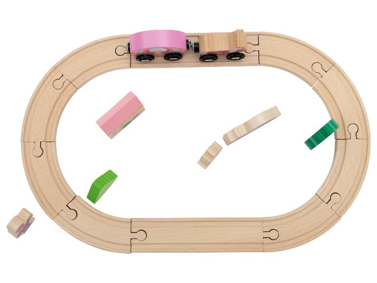 Houten treinset
