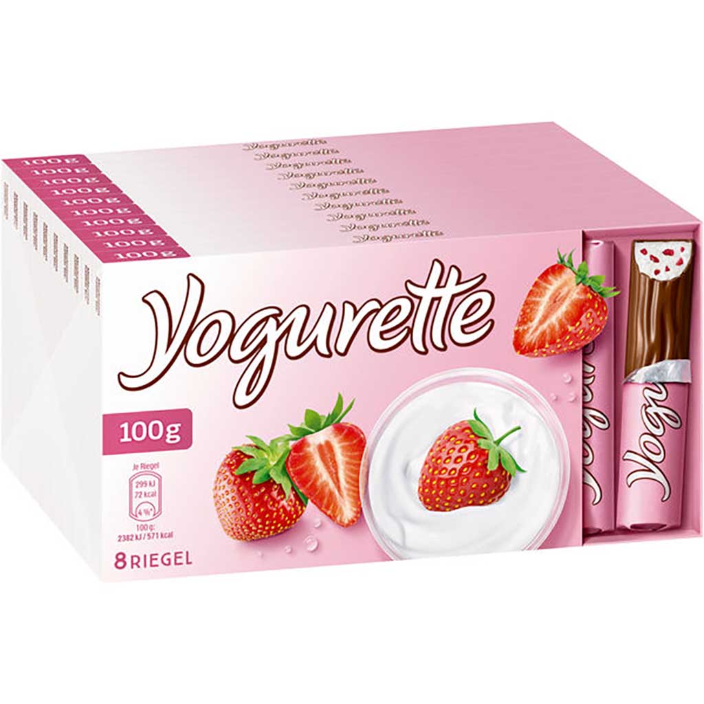 Yogurette Schokolade 10x 100g=1000g MHD:26.3.25
