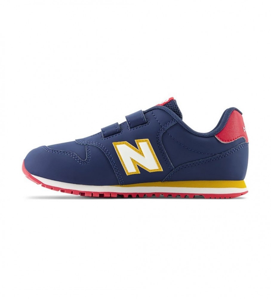 Tênis New Balance 500 com fecho de velcro azul