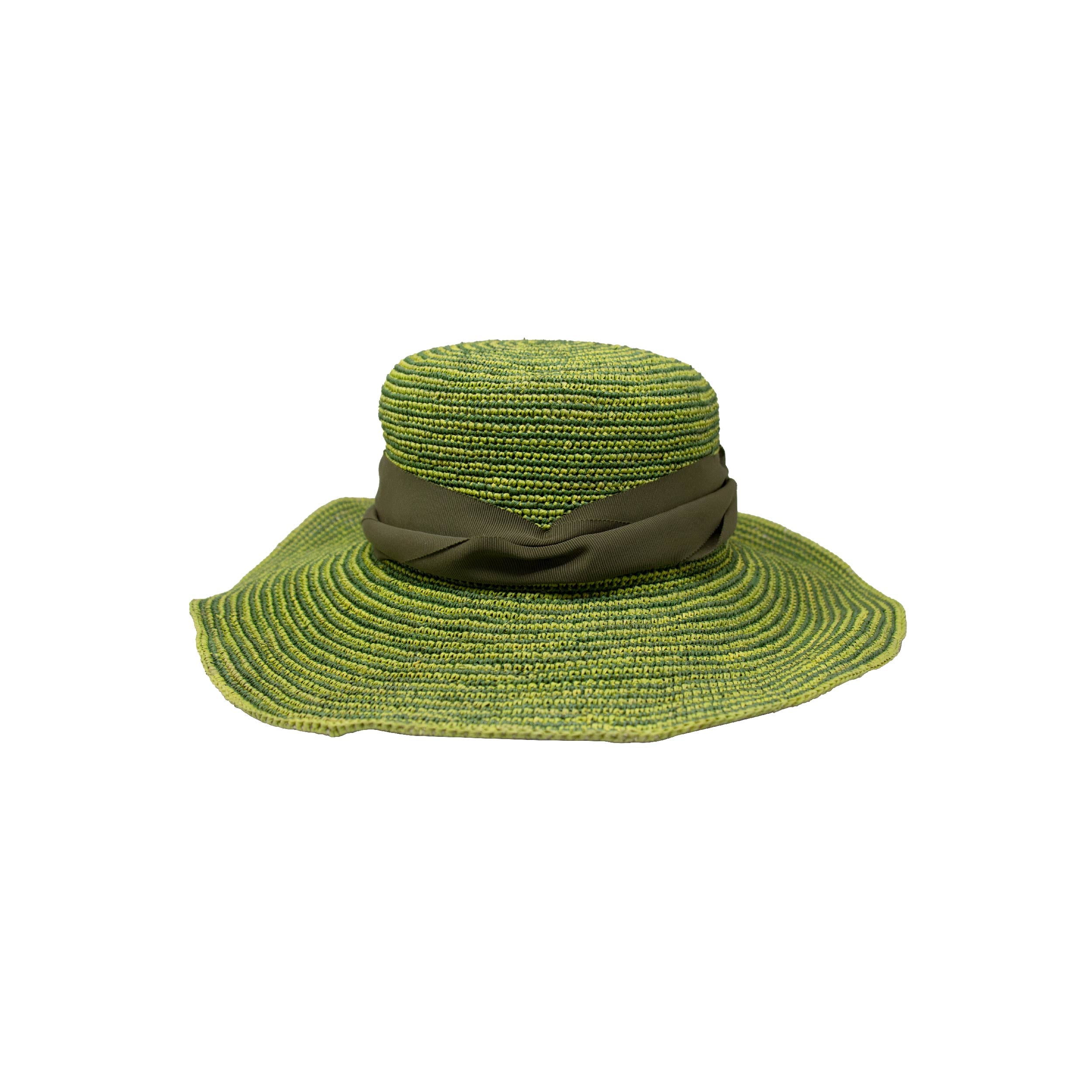 Chapeau hippie Trinado au crochet avec bord en fil de fer
