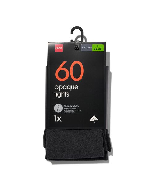 collant temp tech 60 deniers gris chiné