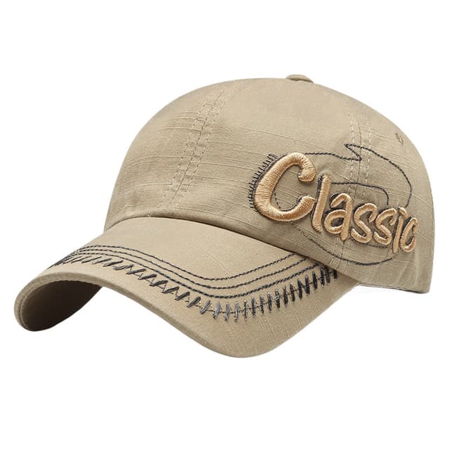 Denim baseballkasket Beige