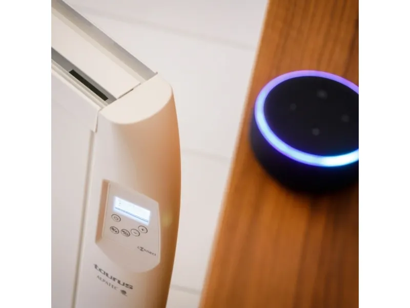 Taurus MALBORK CONNECT 2000, Konvektor elektrisk rumvarmer, Android, iOS, IP24, Indendørs, Gulv, Væg, Hvid