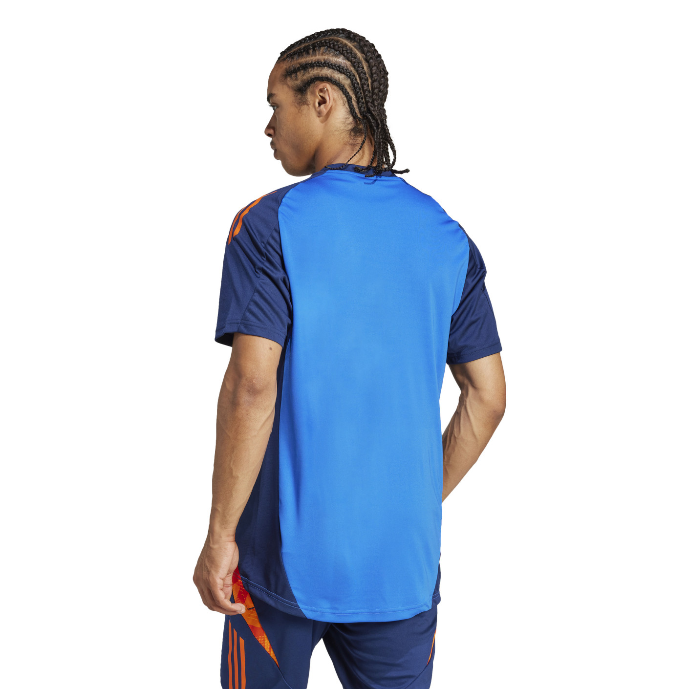Adidas Juventus Trainingsshirt 2024-2025 Blauw Oranje Wit
