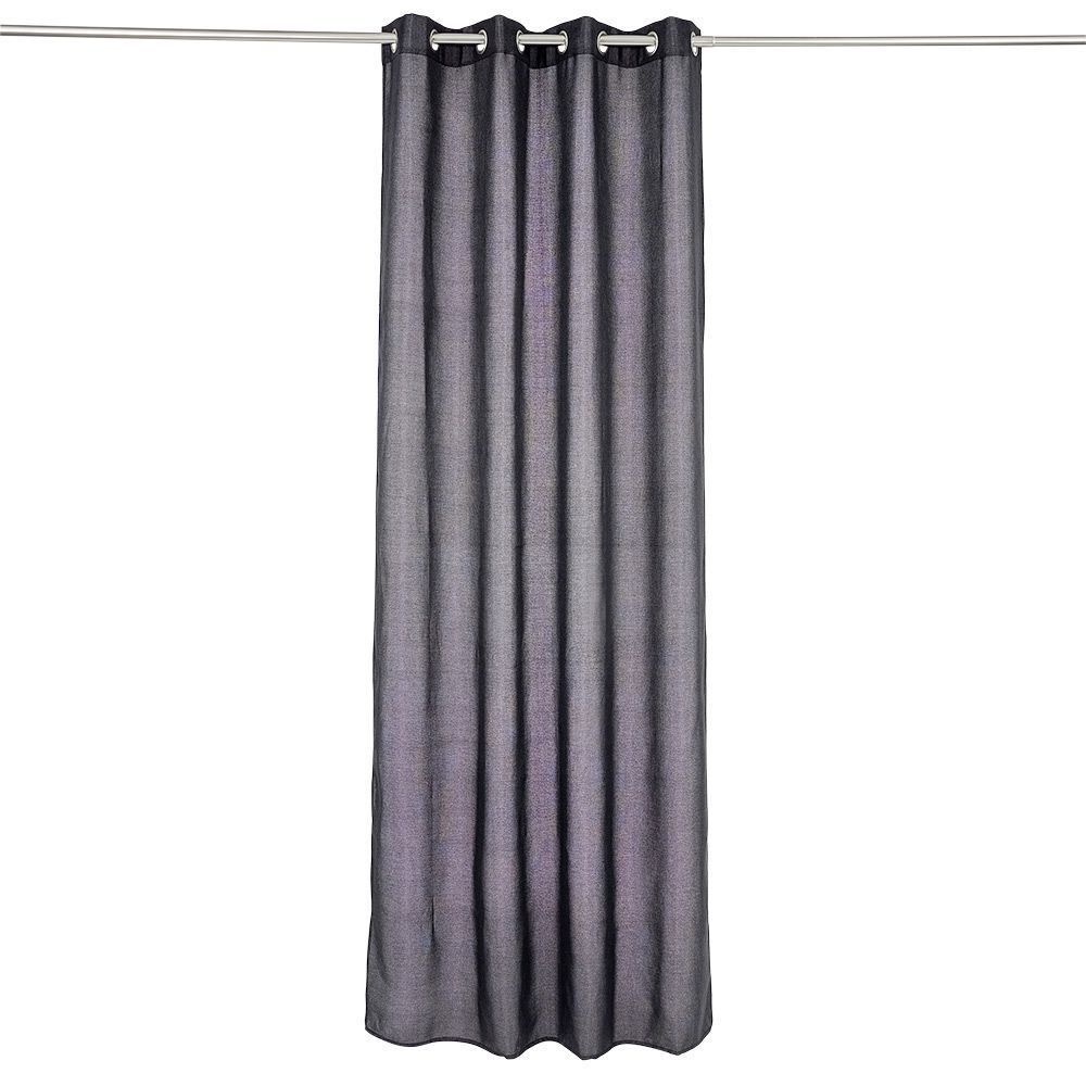 Rideau polyester 140x240cm chiné noir