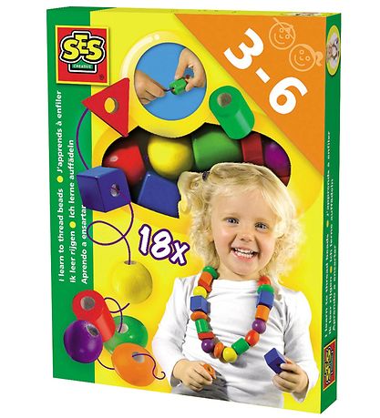 SES Creative Perlen - Ich lerne das Einfädeln Perlen