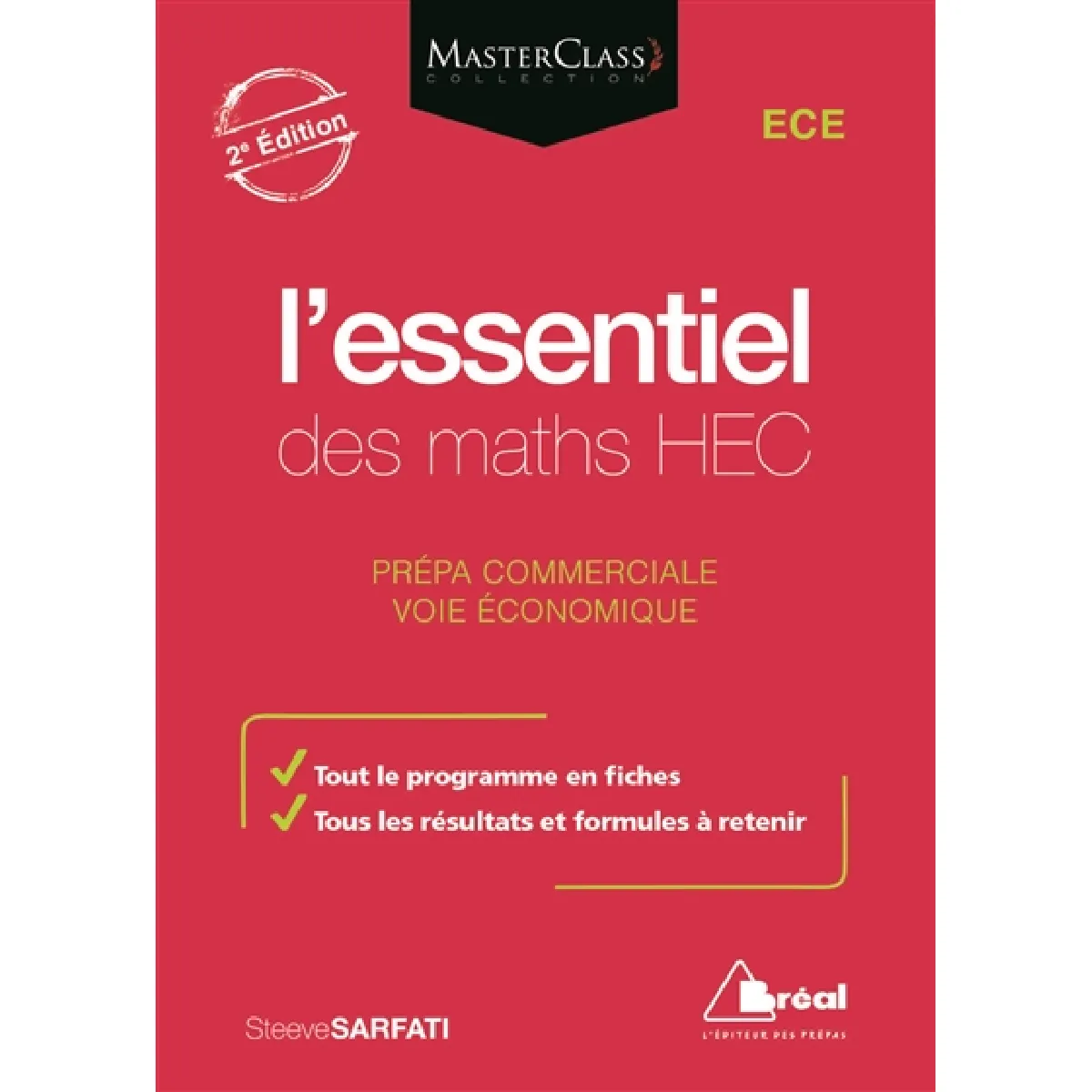L'essentiel des maths HEC : ECE prépa commerciale, voie économique · Occasion