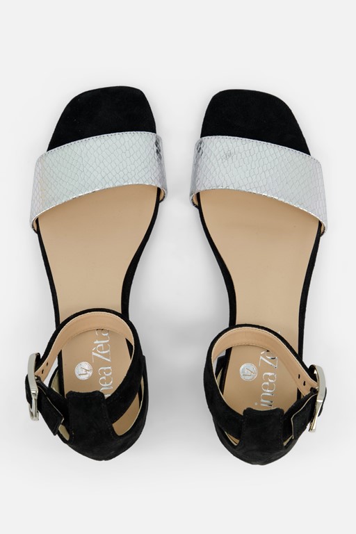 Linea Zeta Sandalen zwart suede