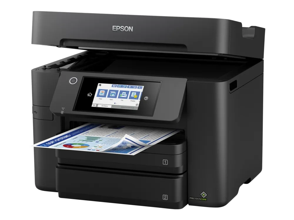Epson WorkForce Pro WF-4830DTWF - Multifunktionsprinter - farve - blækprinter - A4/Legal (medie) - op til 25 spm (udskriver) - 500 ark - USB 2.0, LAN, Wi-Fi(n), USB vært, NFC