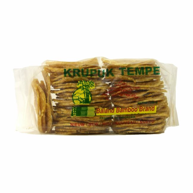 Baland Bamboo Krupuk Tempe 5x7cm (ongebakken) 500g