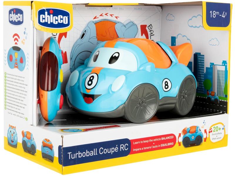 Chicco Auto Ferngesteuertes Coupé Ferngesteuerter Turbo Ball mit Klängen und Melodien