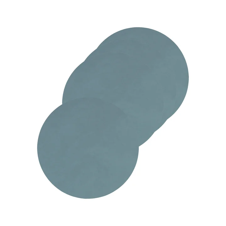 Lind DNA - Glasuntersetzer rund Ø 10 cm, Nupo hellblau (4er-Set)