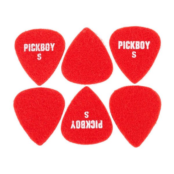 Pickboy Felt Raindrop Red Soft Pick S