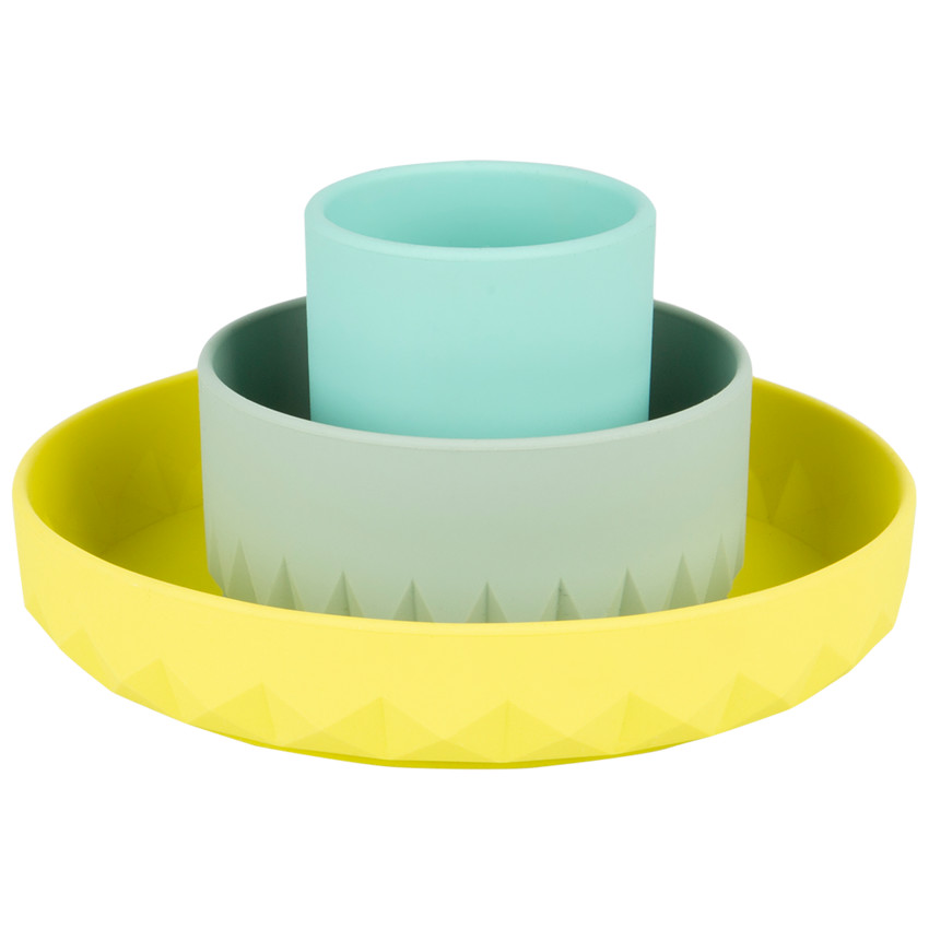 Set repas en silicone 3 pcs - Origami