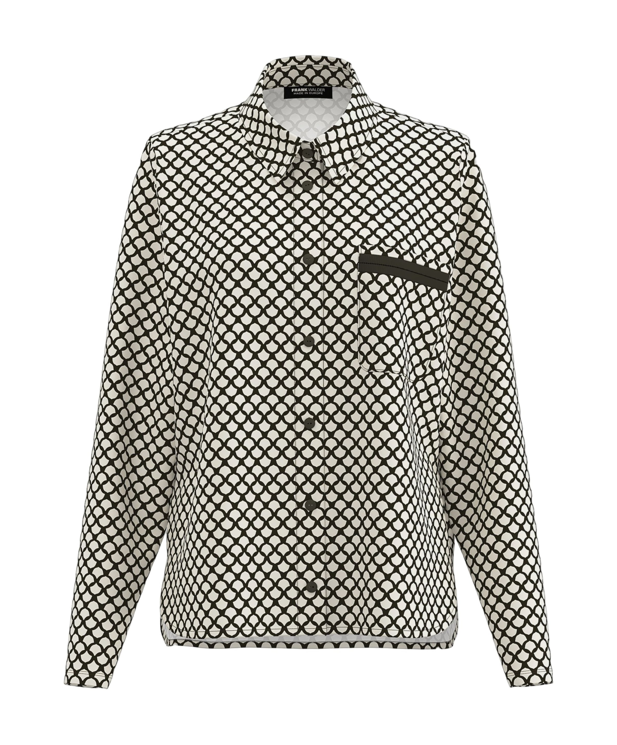 Frank Walder Dames blouse bruin