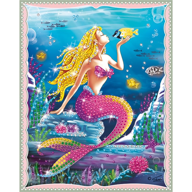 Besttoy - Strasssteinebild Meerjungfrau blond