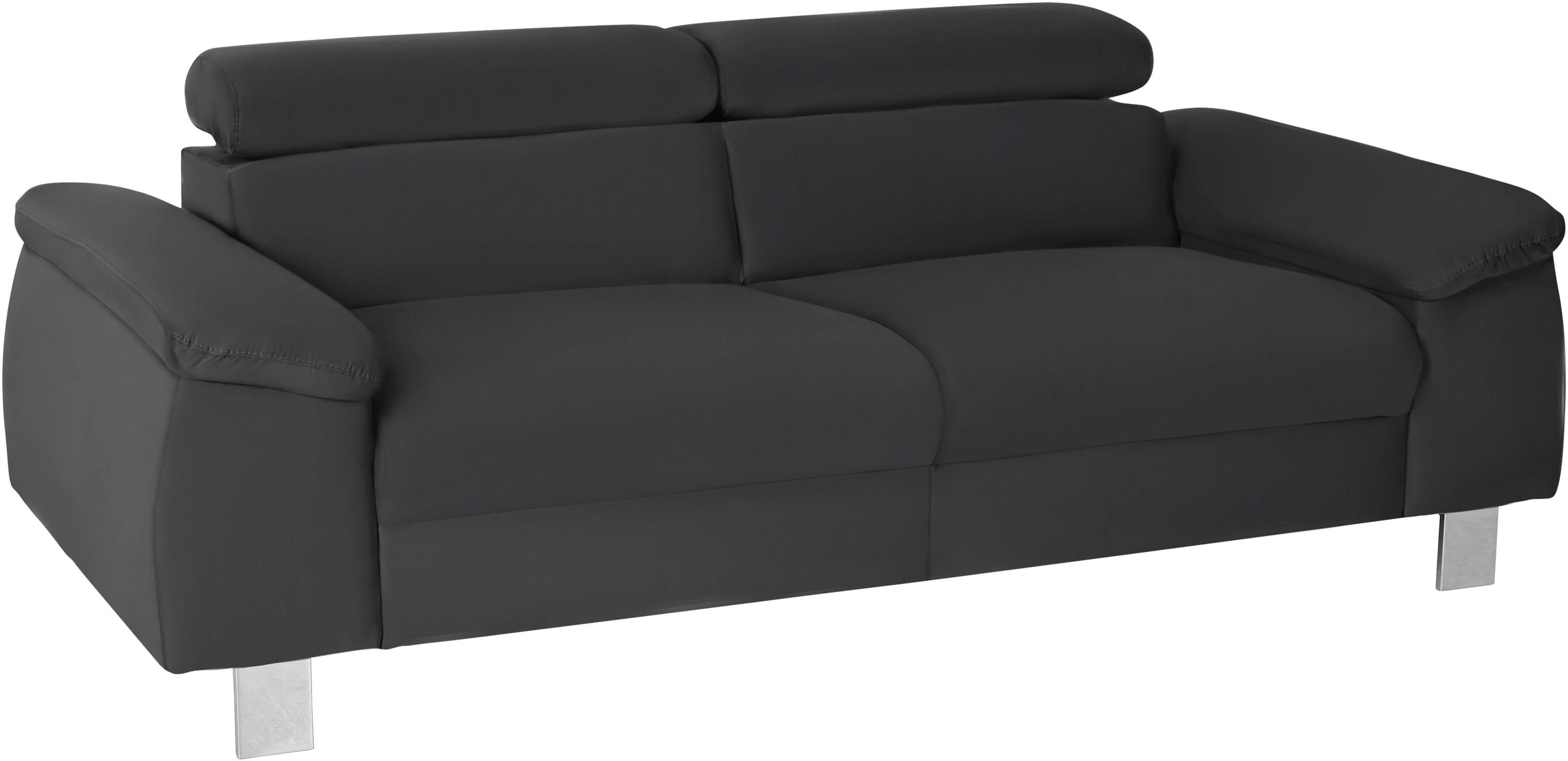 COTTA Polstergarnitur »Komaris, B: 193 bzw. 100 cm« Set,  Set: 3er-Sofa & Hocker, mit Kopfteilverstellung