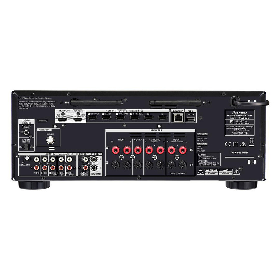 Pioneer VSX-935 Noir + Jamo S 809 HCS Noyer