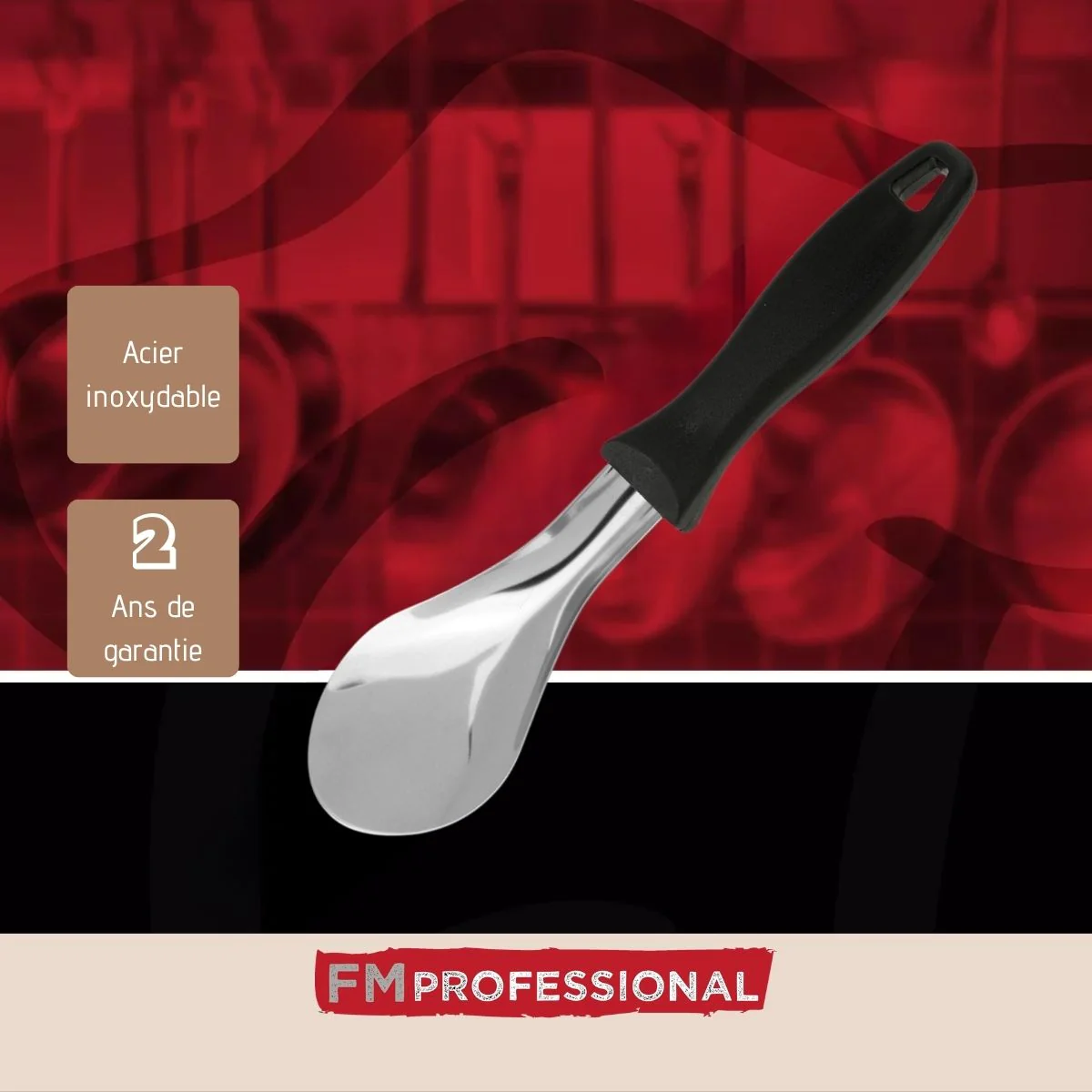 Cuillère à glace en inox l Divers FM Professional