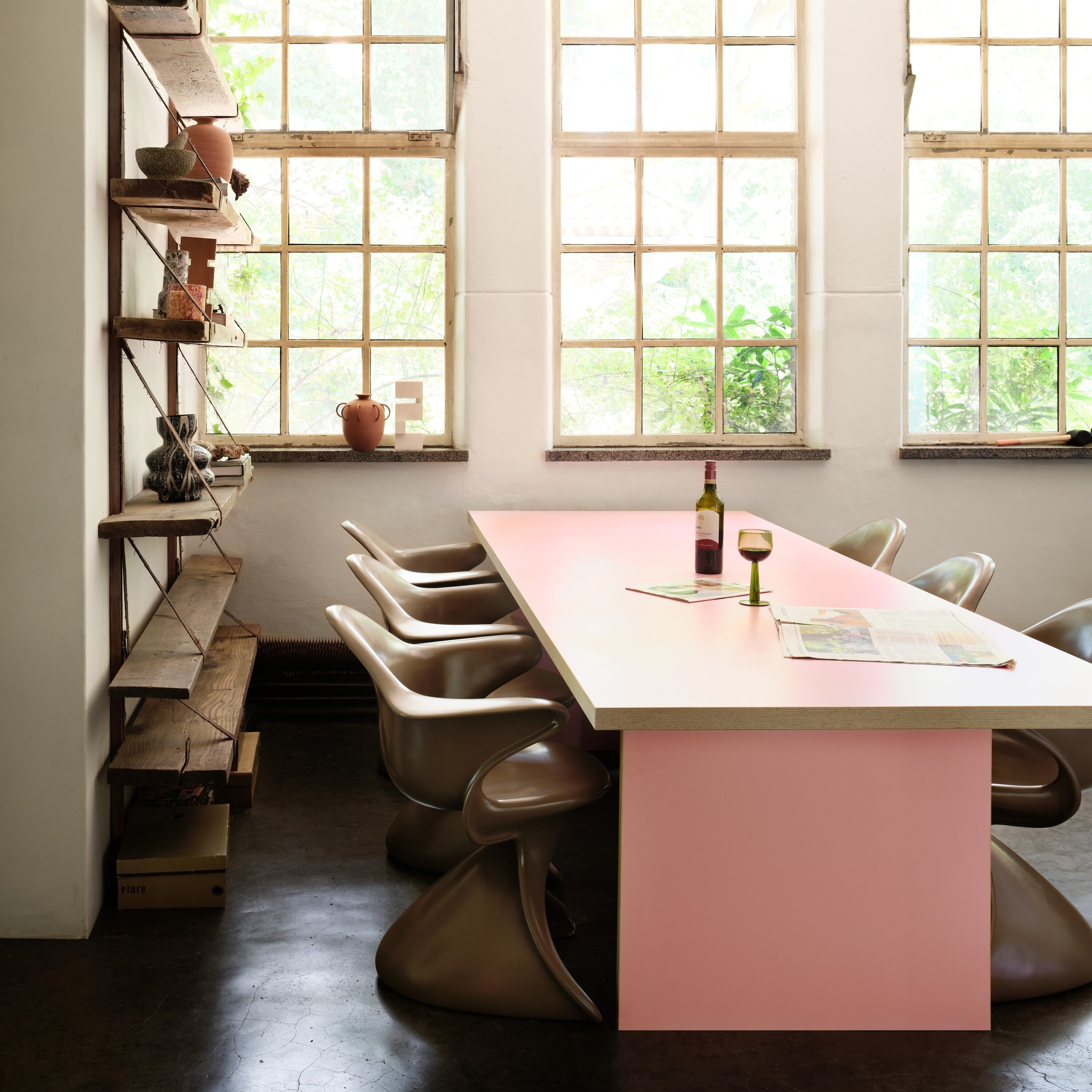 HKliving Dining Table Eettafel - 280 x 100 cm - Pink