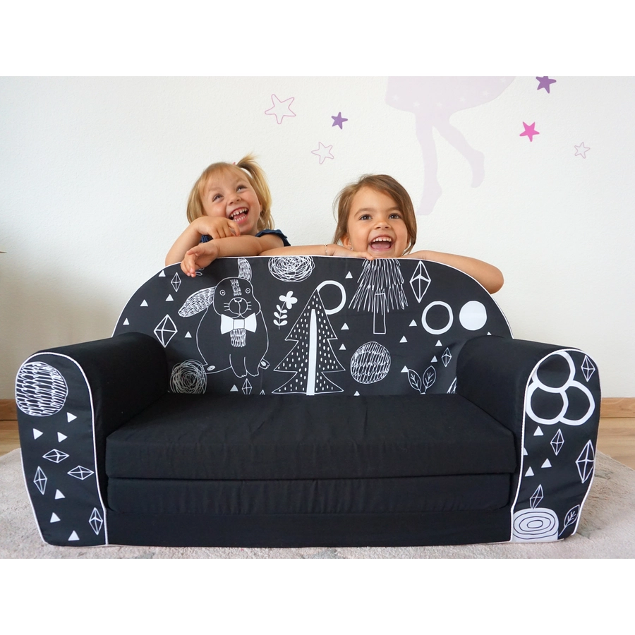 knorr toys® Kindersofa Rabbit schwarz