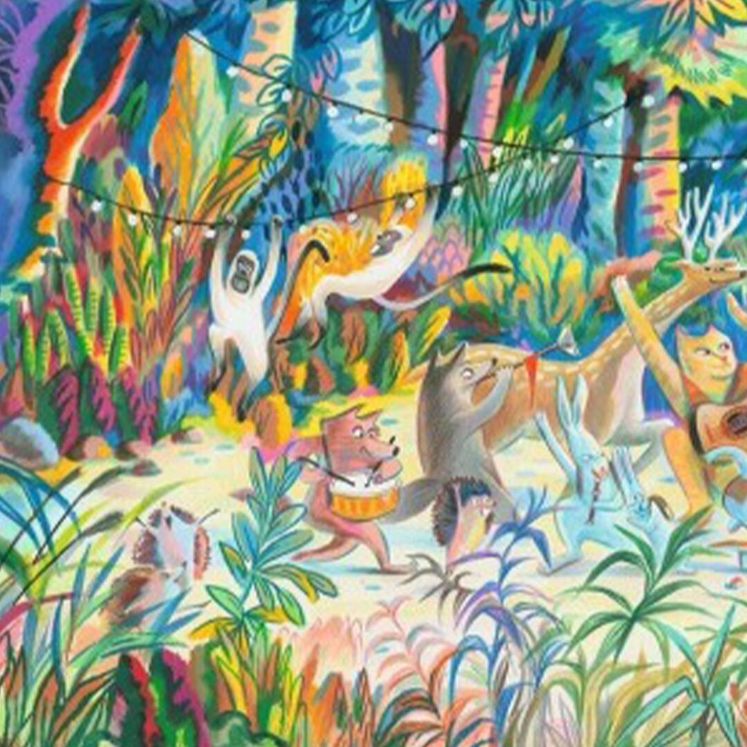 Djeco puzzel woods music band - 200st