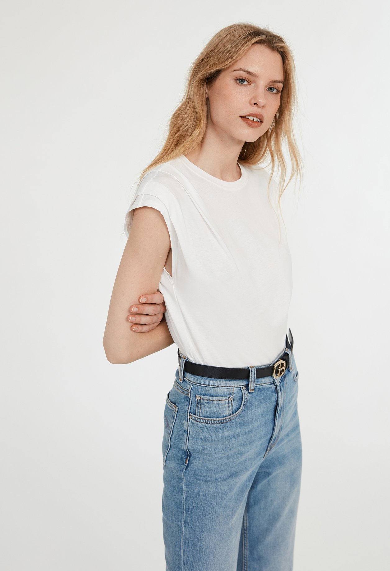 T-shirt ecru coton