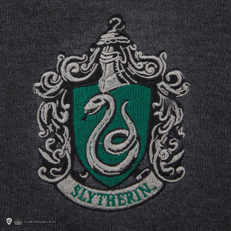 Harry Potter - Slytherin - Grå striktrøje - Large