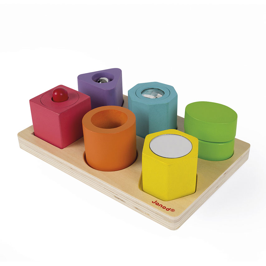 Janod I Wood - Vorm en geluid puzzel