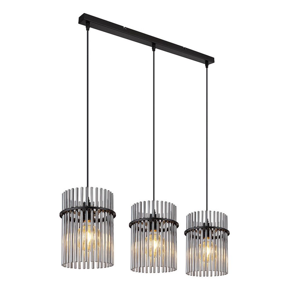 TAKLAMPE GLOBO GORLEY 80CM SVART