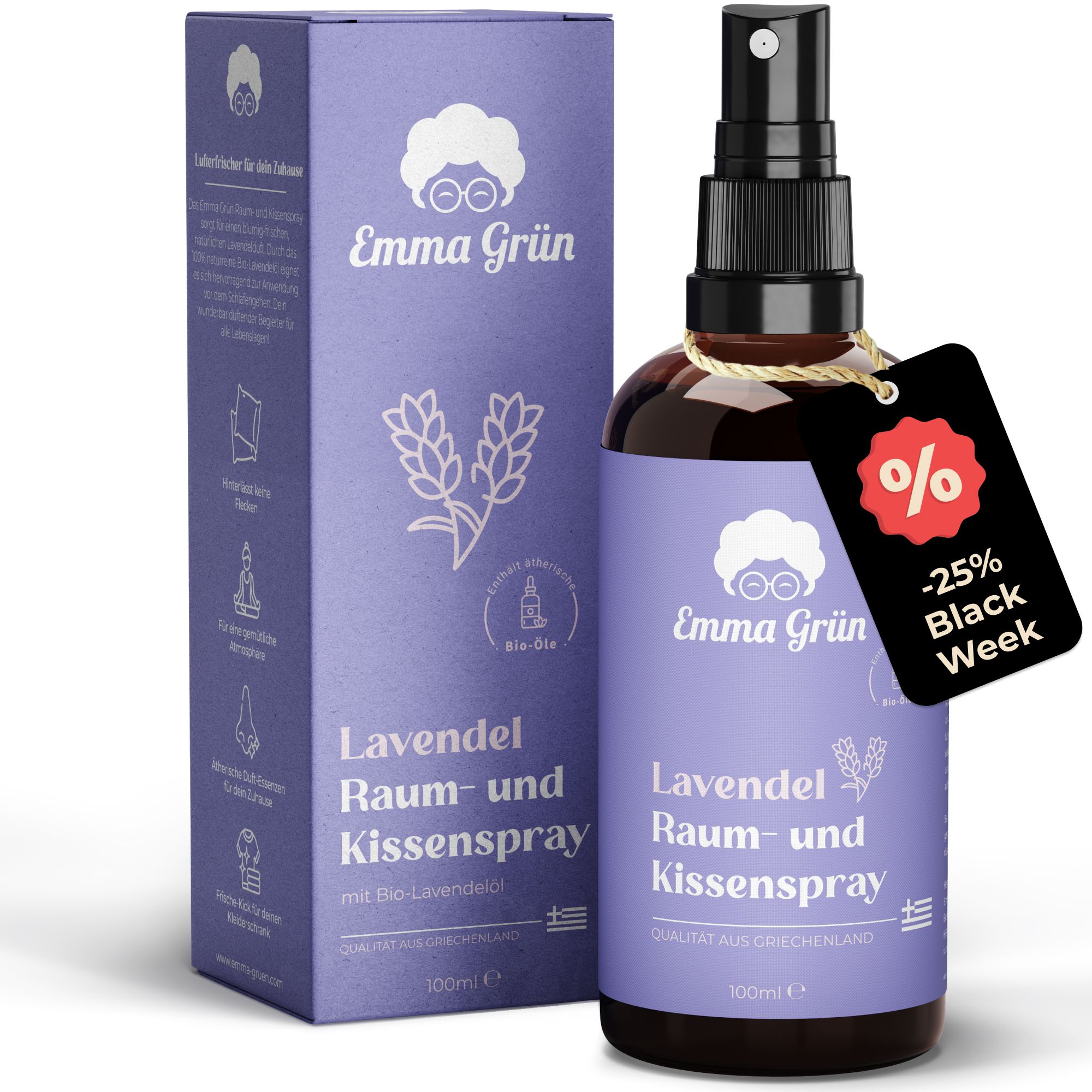 Emma Grün® Lavendel Raumspray & Kissenspray Bio