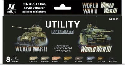 Vallejo - Model Color Maling Sæt - World War II Utility - 8X17 ML