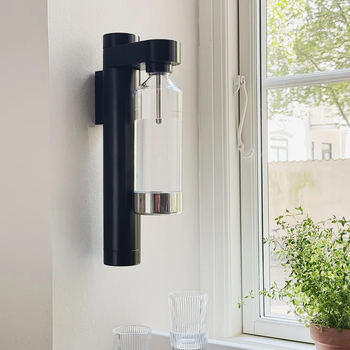 Stelton - Brus Wassersprudler für die Wand, Edelstahl