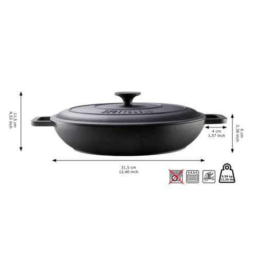 Skottsberg Hapjespan Cast Iron