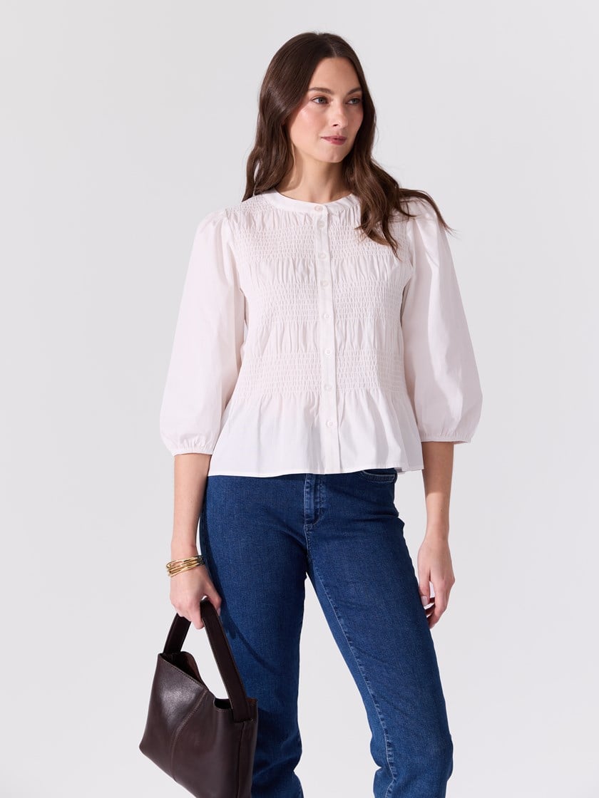 Malin bluse Marshmallow
