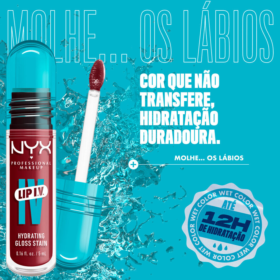 NYX Professional Makeup  Lip I.V. - Lip Gloss Stain Hidratante