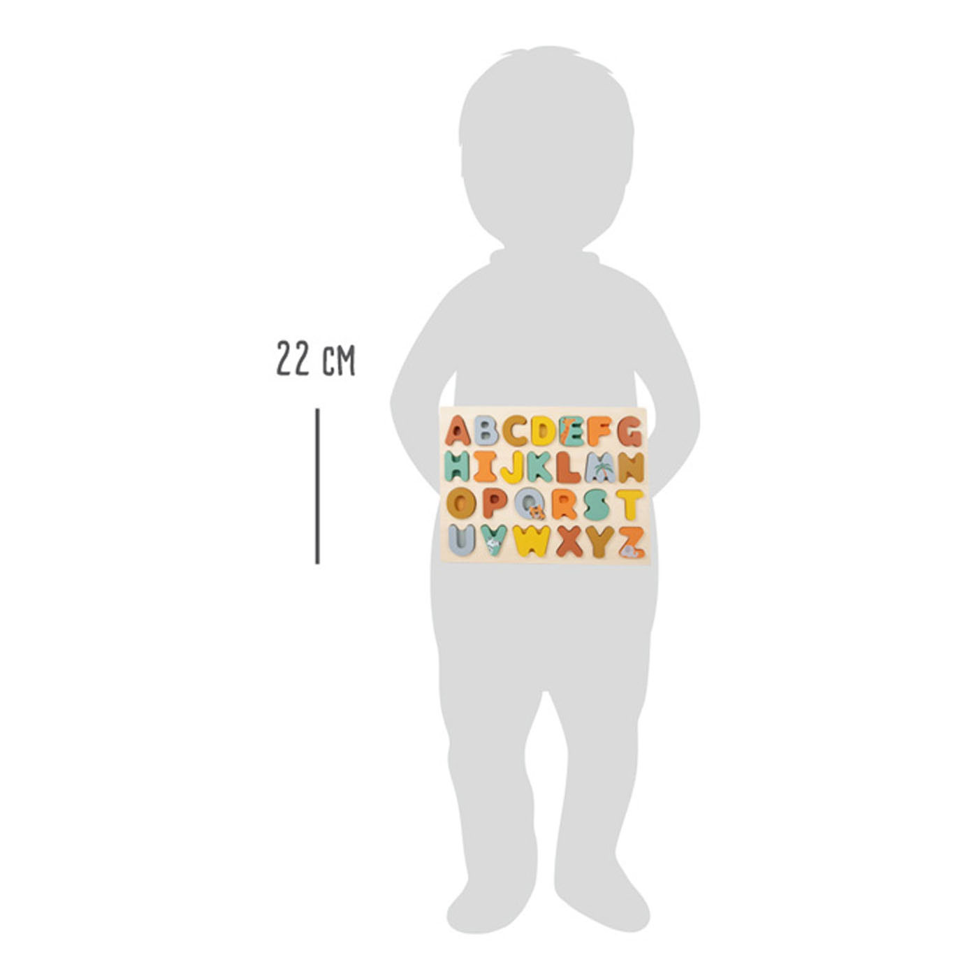 Small Foot-Houten Alfabet Puzzel Safari