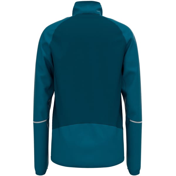Veste ski de fond ODLO BRENSHOLMEN JACKET JR SAXONY BLUE/DEEP DIVE