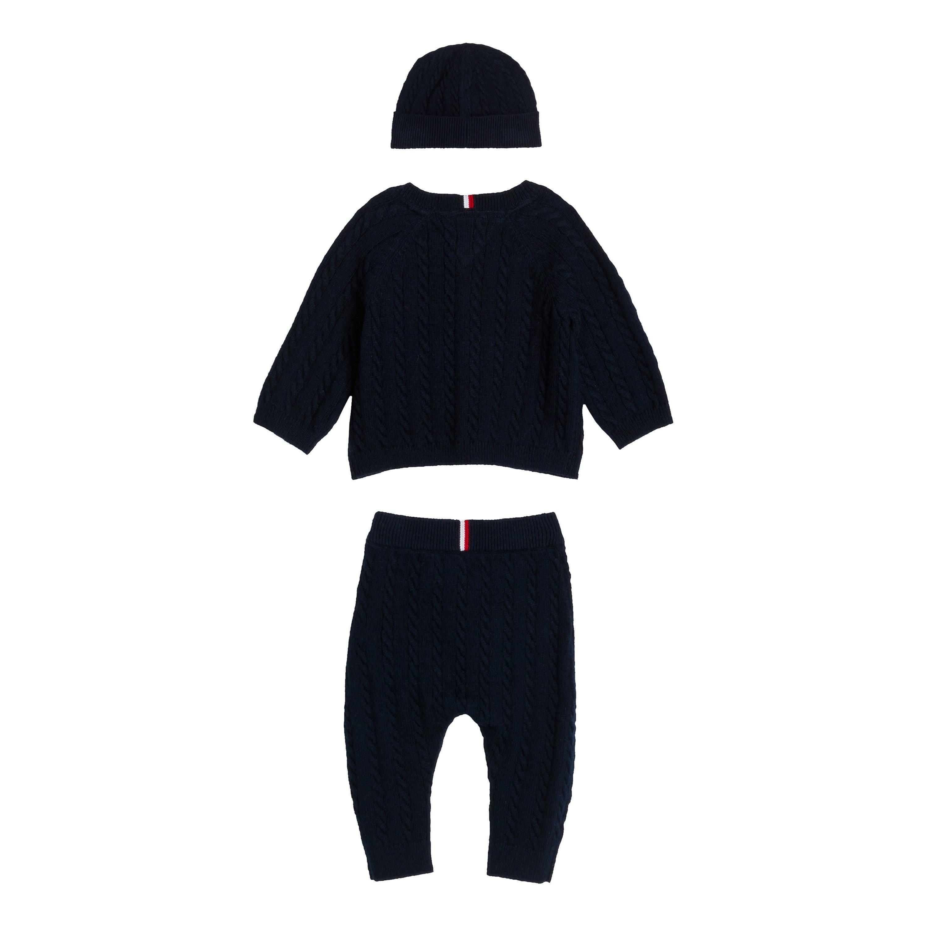 Tommy Hilfiger Sweater, Jogger and Hat Set Babies