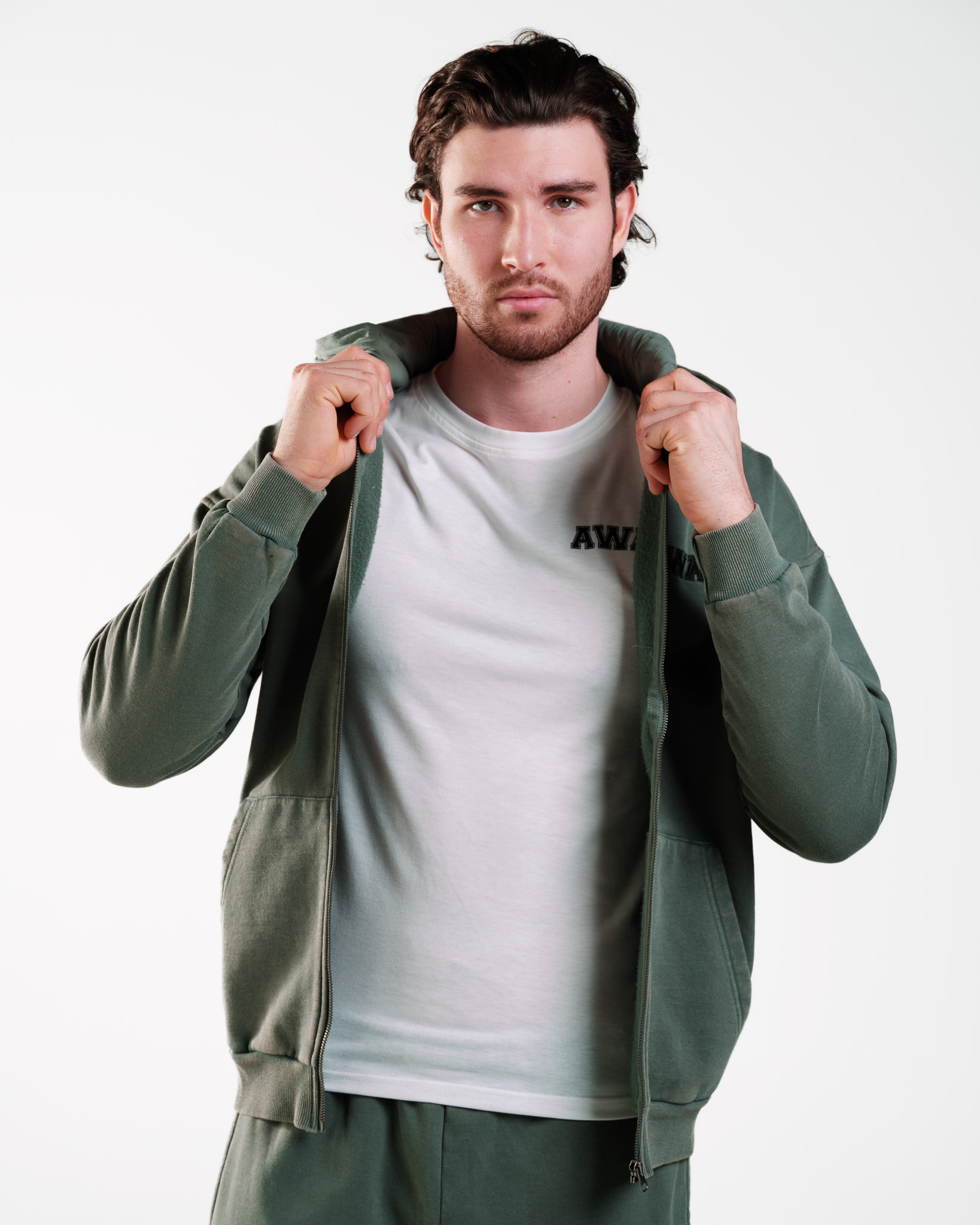 AWARE Hoodie Washed Green